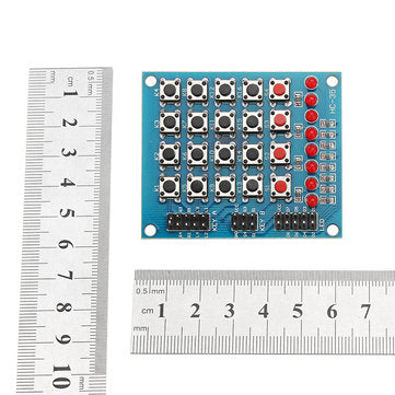 8 LED 4x4 Push Button Switch 16 Keys Matrix Independent Keyboard Module For AVR ARM STM32