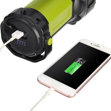 1000M 200W 2000LM 8000mAh LED COB Work Light Torch Candle 360 Rotation USB Charging Power Display