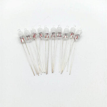10 Pcs 5*13MM F5 Neon Bubble 5MM Green Light Neon Lamp Indicator