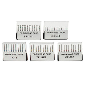 50pcs Dental Diamond Burs FG Diamond Burs