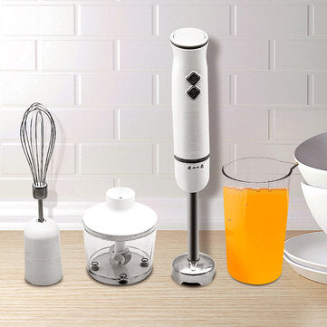 Electric Handheld Detachable Blender Multi-function Powerf... (TYPE: USPLUGSTAINLESSSTEEL4-PIECESET)