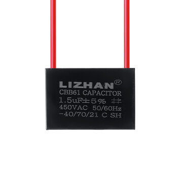 10pcs CBB61 450V 1.5uf Starting Capacitance AC Fan Capacitor CBB Motor Run Capacitor 450V 1.5F