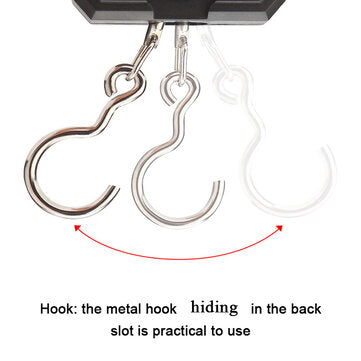 WH-A23 Portable 50Kg/10g LCD Digital Display Backlight Hanging Hook Scale Double Accuracy Fishing Tr