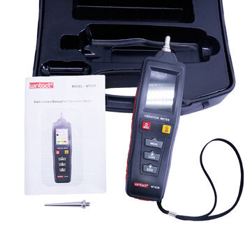 WT63B Vibration Analyzer Vibrometer Vibroscope Color LCD Digital Vibration Meter Rotation Accelerati