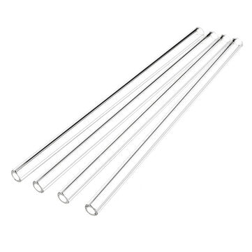 4Pcs 200mm OD 10mm 2mm Thick Wall Borosilicate Glass Blowing Tube