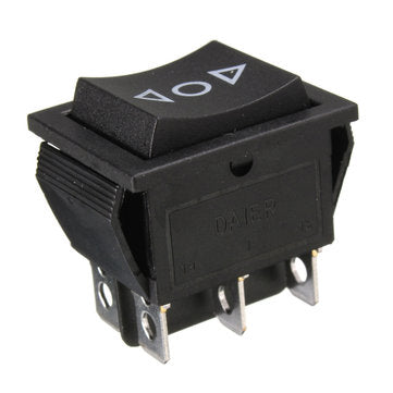 6-Pin 12V DPDT Power Window Momentary Rocker Switch AC 250V/10A 125V/15A
