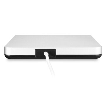 Portable USB 3.0 Silver External DVD-RW Max.24X High-speed Data Transmission for Win XP Win 7 Win 8