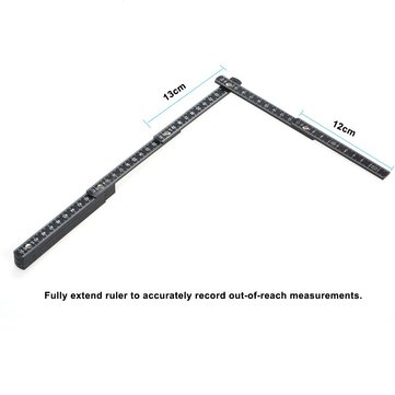1M Slide Ten-Parts Folding Ruler Fold Up Rulers Versatile Inside Reading Carpenter Meter Measuring T