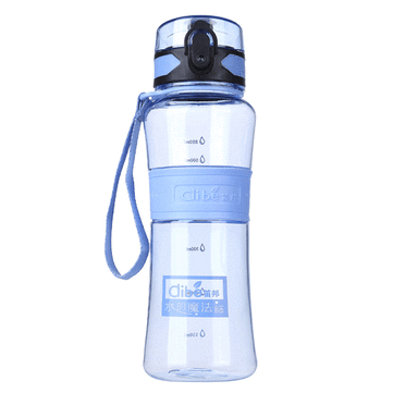 Dibe High Capacity Leak-proof Sport Water Bottle Seal Nozzle Bic... (COLOR.: BLUE | CAPACITY: 600ML)