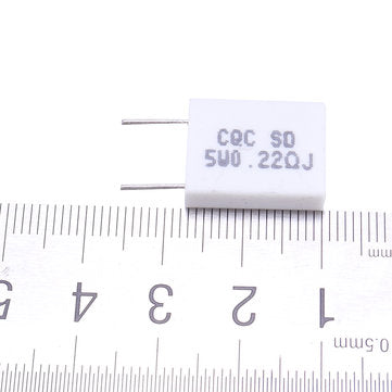 10pcs BPR56 5W 0.22R 0.22 Ohm 5w Non-inductive Ceramic Cement Resistor Wirewound Resistance