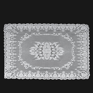 Lace Tablecloth White Vintage Large Table Cloth Cover Wedding Party Decor 1.4 x 2m