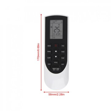 Air Conditioner Remote Control Suitable for Gree YAN1F1