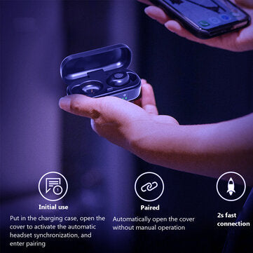 V8 bluetooth 5.0 TWS In-Ear Headset Power Display Wireless Sport Earphone Mini Stereo Headphones wit