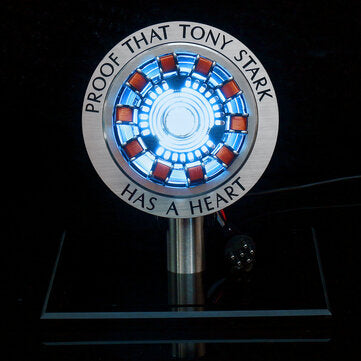 MK1 Aluminum Alloy Remote Ver. Tony 1:1 Arc Reactor DIY Model Kit LED Chest Lamp Remote Control Scie