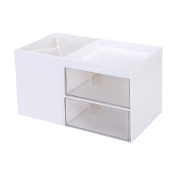 Desktop Cosmetic Storage Box with Drawer Large Capacity Makeup Brush Drawer Holder Jewelry Lipstick