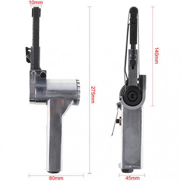 Linear 7100 10mm Pneumatic Air Belt Sander Drawing Machine Polishing Grinding Die-casting Aluminum T