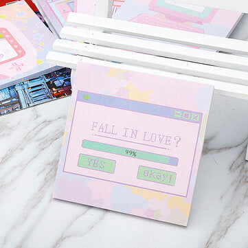 6 Pcs/pack Colorful Sticky Notes Cartoon Love Game Pad Sticky Memo Notes Gift Stationery Office Stic