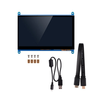 7 Inch Full View LCD IPS Touch Screen 1024*600 800*480 HD HDMI Display Monitor for Rasp... (TYPE: B)