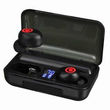F9-3 TWS bluetooth Bilateral Stereo Noise Reduction IPX5 Waterproof Earphone Headphones with Chargin