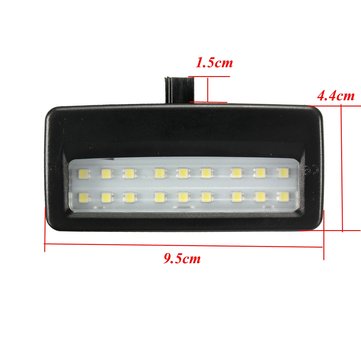 Universal 1 Pair 12V Mirror Visor LED Light Lamp for BMW F10 F11 F07 F01 F02 F03