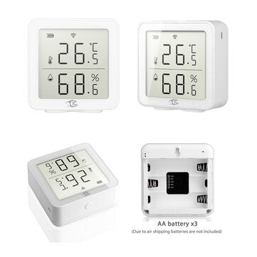 Bakeey Tuya WIFI Temperature&Humidity Sensor Work With Alexa Indoor Hygrometer Thermometer LCD Displ