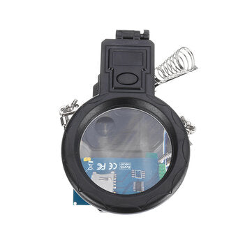 3X/4.5X/25X Soldering Iron Stand Holder Table Magnifier Illuminated Magnifying Glass Third Hand Magn