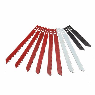 10pcs Saw Blade Set for Black & Decker Jigsaw Metal Plastic Wood Blades