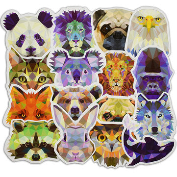 35Pcs Animal Car Stickers Mixed Funny Cartoon For Luggage Laptop Computers Bicycles Decor Motorcycle