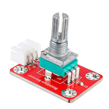 3Pcs Keyes Brick Adjustable Potentiometer Module (Pad hole) with Anti-reverse Plug White Terminal An