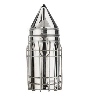 Galvanized Sheet Bee Hive Smoker with Heat Shield Beekeeping Equipment