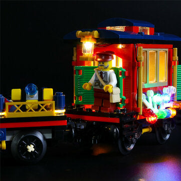 YEABRICKS DIY LED Lighting Light Kit for Lego 10254 Christmas Holiday Car Building Blocks Lighting A