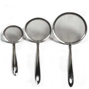 Stainless Steel Oil Dipper Colander Spoon Oil Filter Spoon Oil Strainer Cooking Tool (SIZE: S)