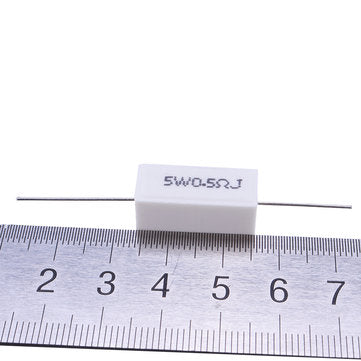 10pcs BPR56 5W 0.5R 0.5 Ohm 5w Non-inductive Ceramic Cement Resistor Wirewound Resistance
