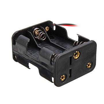 6 Slots AA Battery Holder Plastic Case Storage Box for 6xAA Battery