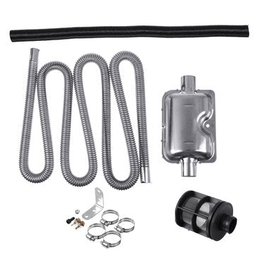 250cm Stainless Steel Silencer Car Exhaust Intake Pipe Car Diesel Parking Heatere Pipe For Air Diese