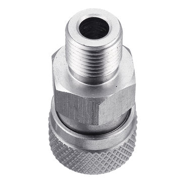Stainless 1/8 BSPP Quick Release Hexagonal Coupler with 3 plugs for PCP Air Filling