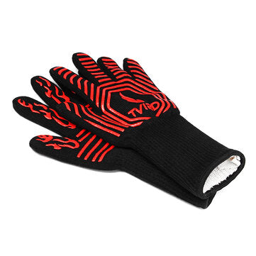 Tvird BBQ Grilling Cooking Gloves 932F Heat Resistant Barbecue Gloves for Men Women Kitchen Protec