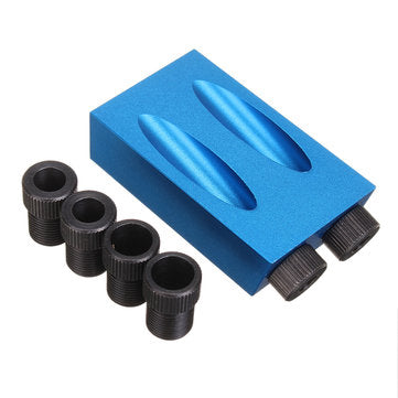 7/14PCS Pocket Hole Screw Jig Dowel Drill Joinery Kit Woodworking Guides Tool (SIZE: 7#)