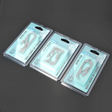 Sanrenmu SK016D  Mini Multi Tools Kit Nail Puller Wrench Opener Keychain