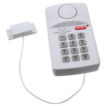 Security Keypad Door Alarm System Panic Button Doors Window Sheds Garages
