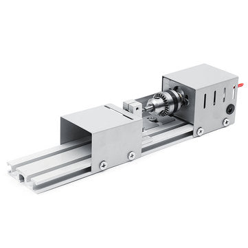 96W  DC12-24V Mini Wood Lathe Beads Saw Machine Set Woodworking DIY Beads Polishing Cutting Drill