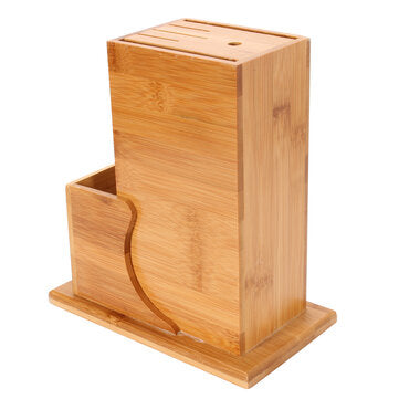 Universal Bamboo Cutter Utensil Holder Block Storage Rack Kitchen Organizer Tools