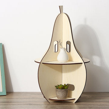 Wooden Rack Pear-shaped Racks Display Craft Shelf Home Decorations Nordic Style Gift