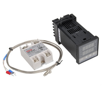 Excellway REX-C100 110-240V 1300 Degree Digital PID Temperature Controller Kit with 400 Degree Pro