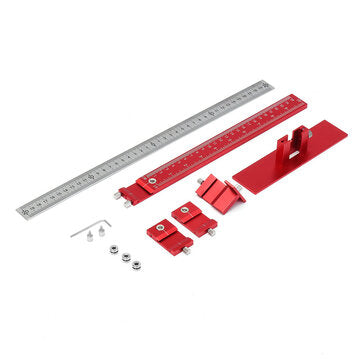 Drillpro Red Aluminum Alloy Metric/Inch Cabinet Hardware Jig 5mm Drill Guide Cabinet Handle Template
