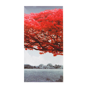 5Pcs Red Tree Wall Decorative Paintings Canvas Print Art Pictures Frameless Wall Hanging Decorations