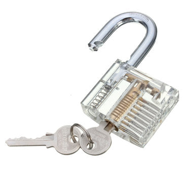 DANIU 3pcs Cutaway Inside View Of Practice Padlock Lock Pick Tools Locksmith Training Skill Tools Se