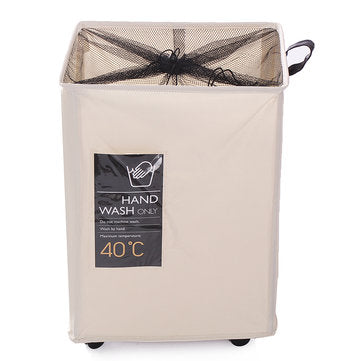 Single Mesh Cloth With Wheels Beam Hamper Oxford Cloth Storage Box Aluminum Frame Storage Baskets