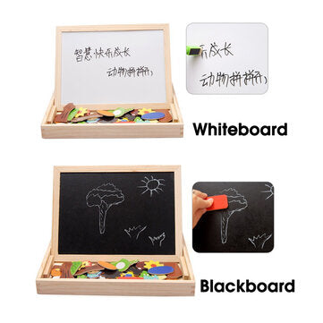 Wooden Magnetic Drawing Board Kids Early Educational Learning Jigsaw Puzzle S