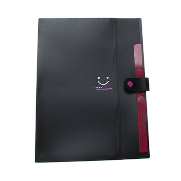 Paper Files Document Holder Folder Storage Binder Pouch Package for A4 Paper 4 In... (COLOR.: BLACK)